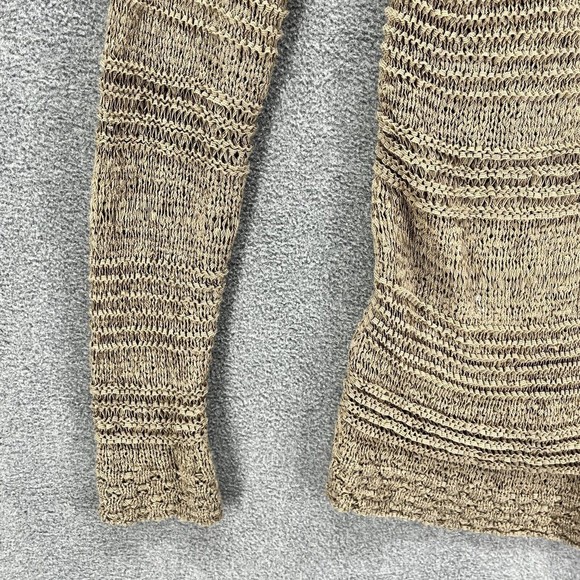 H&M Cardigan Womens Size M Brown Long Sleeve Open Knit - Picture 6 of 16